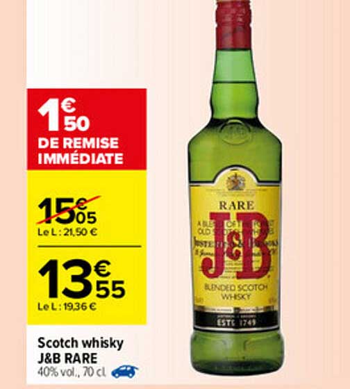 Scotch Whisky J&b Rare