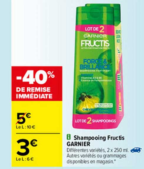 Shampooing Fructis Garnier