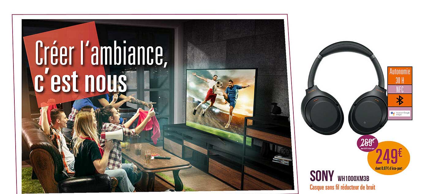 Sony Wh1000xm3b Casque Sans Fil Réducteur De Bruit