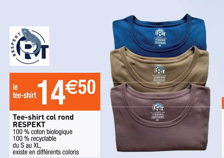 tee-shirt col rond respekt