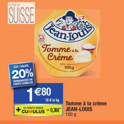 tomme à la crème jean-louis