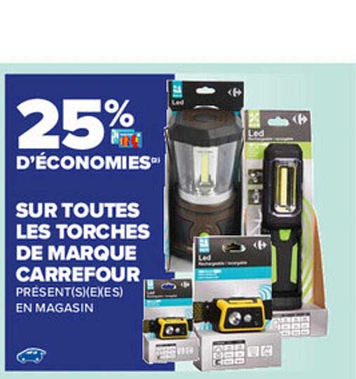 torches de marque carrefour