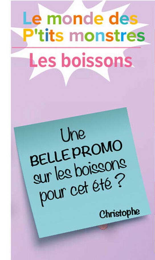 une belle promo sur les boissons pour cet été?