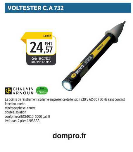 voltester c.a 732 chauvin arnoux