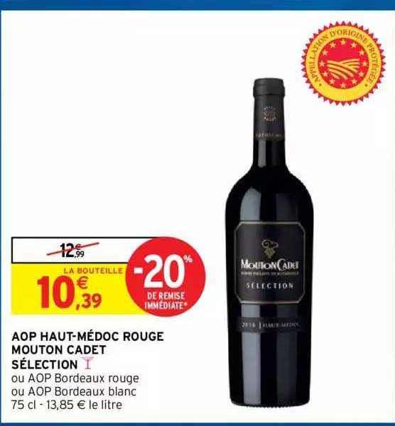 Aop Haut-médoc Rouge Mouton Cadet Sélection