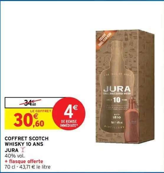 coffret  scotch whisky 10 ans jura