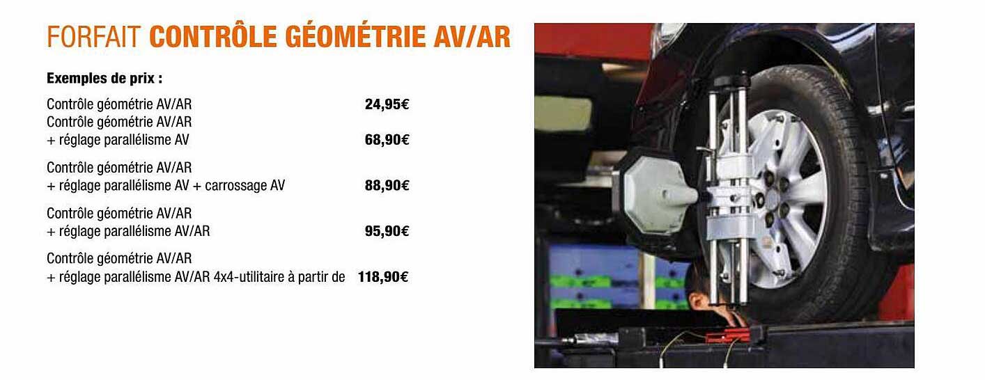 forfait contrôle géométrie av-ar