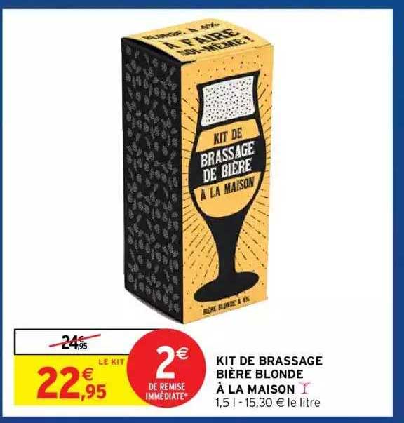 Kit De Brassage Bière Blonde à La Maison