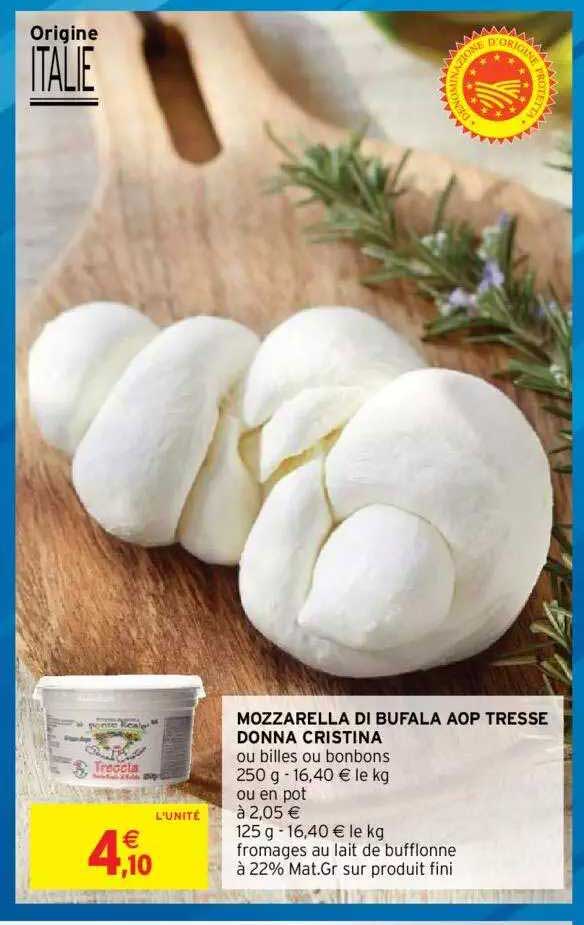 Mozzarella Di Bufala Aop Tresse Donna Cristina