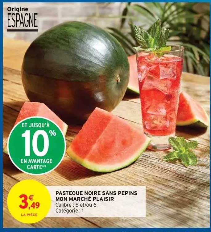pastèque noire sans pépins mon marché plaisir