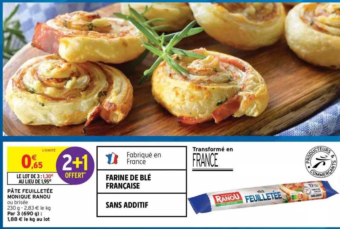 pâte feuilletée monique ranou