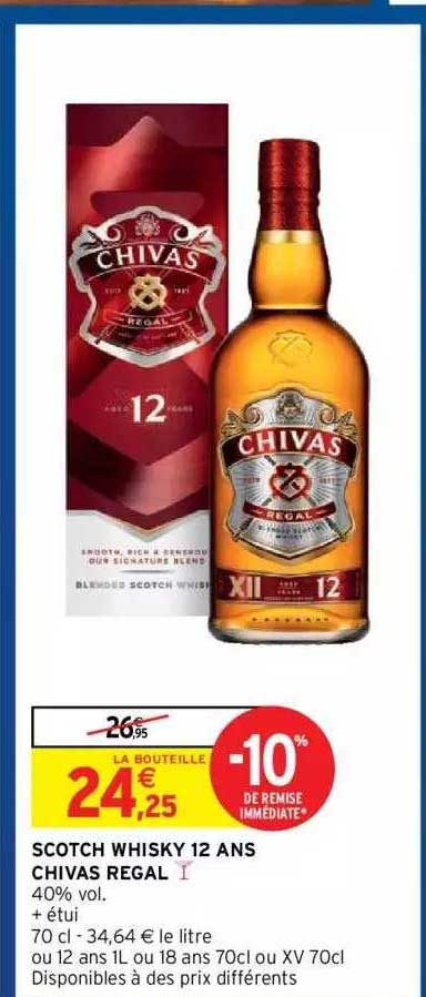 scotch whisky 12 ans chivas regal