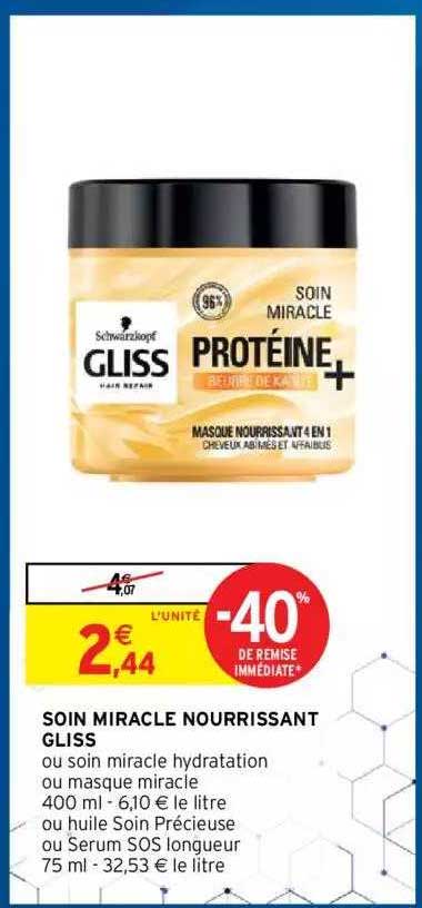 Soin Miracle Nourrissant Gliss