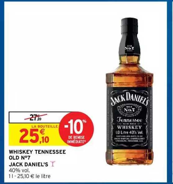 whiskey tennessee old n°7 jack daniel's