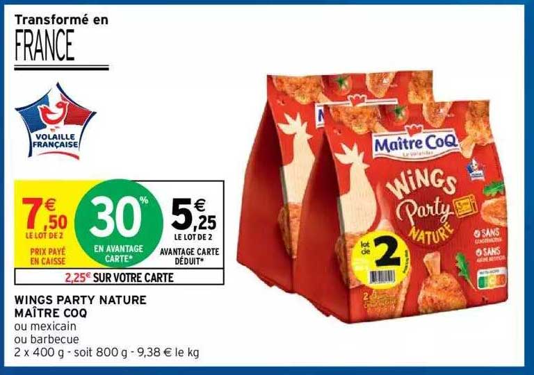 wings party nature maître coq
