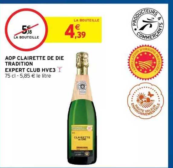 aop clairette de die tradition expert club hve3