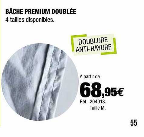 bâche premium doublée
