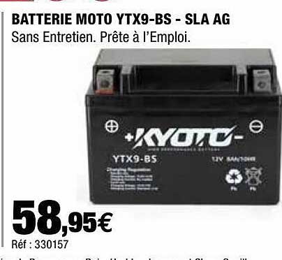 Batterie Moto Ytx9-bs-sla Ag Kyoto