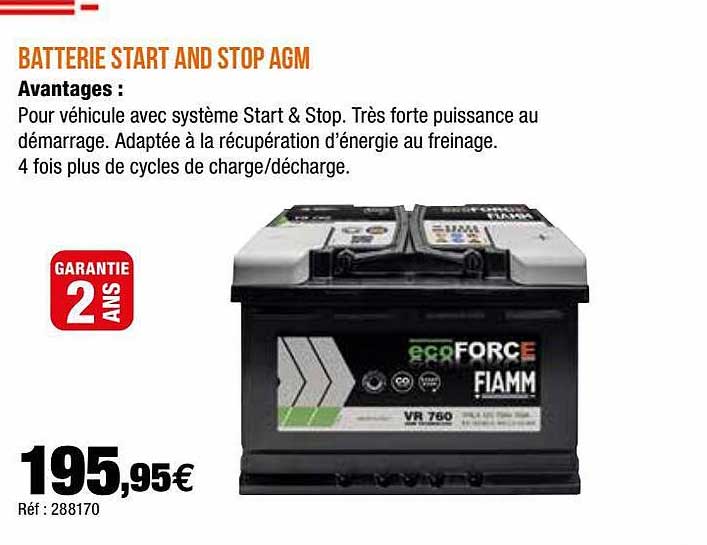 batterie start and stop agm