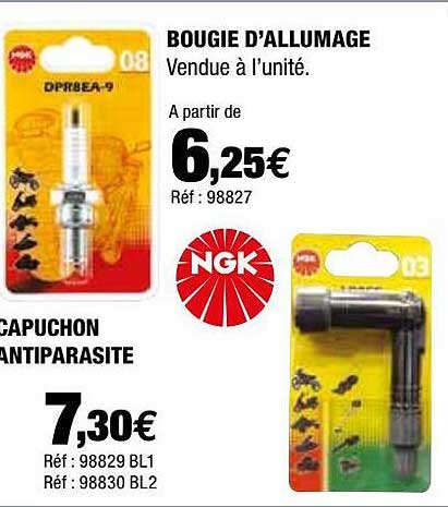 Bougie D'allumage Ngk, Capuchon Antiparasite Ngk