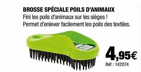 brosse spéciale poils d'animaux