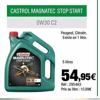 castrol magnatec stop start 0w30 c2