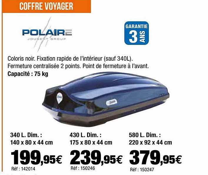 coffre voyager polaire