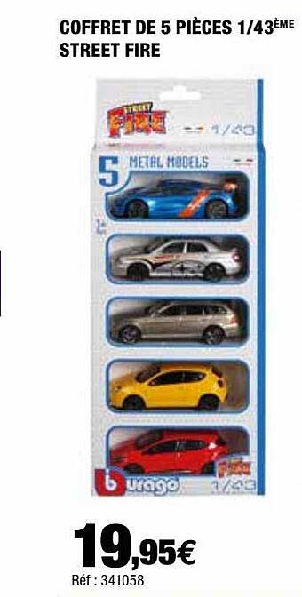coffret de 5 pièces 1-43ème street fire