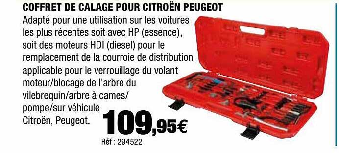 coffret de calage pour citroën peugeot