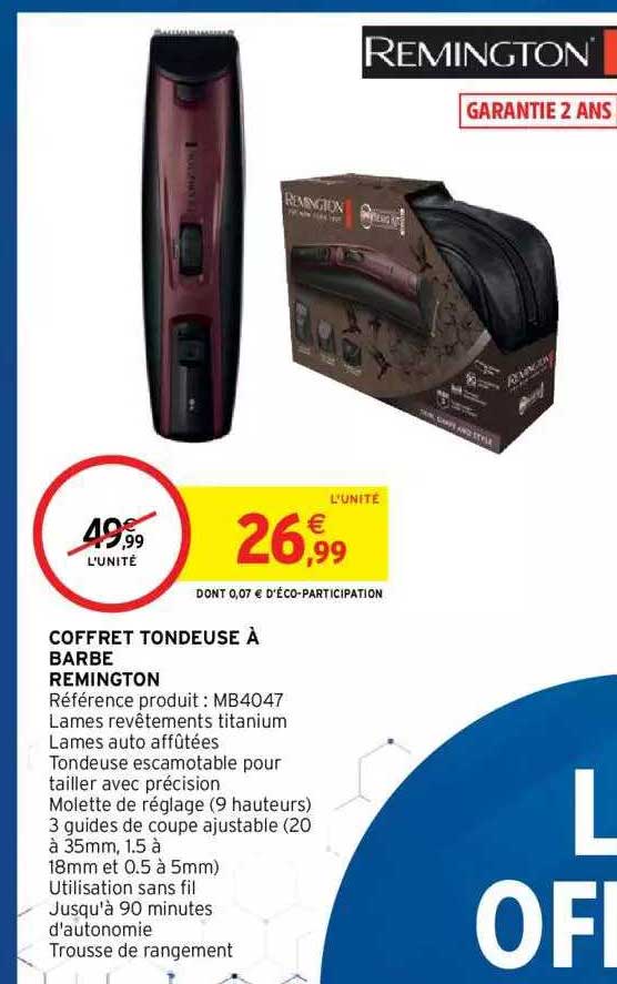 Coffret Tondeuse à Barbe Remington