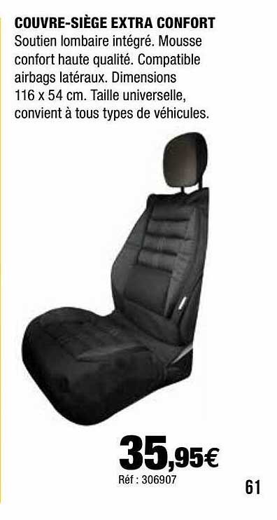 couvre-siège extra confort