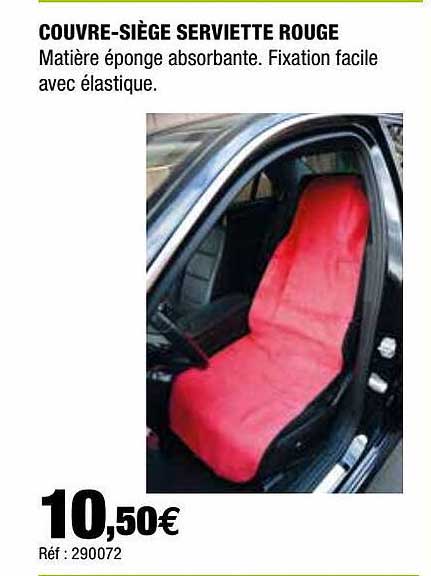Couvre-siège Serviette Rouge
