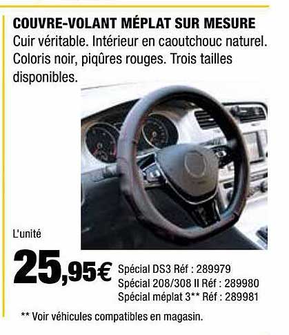 couvre-volant méplat sur mesure