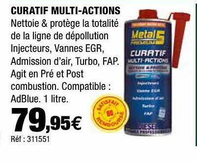 curatif multi-actions métal 5