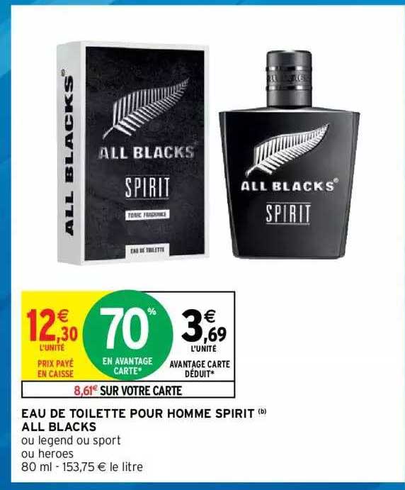 eau de toilette pour homme spirit all blacks