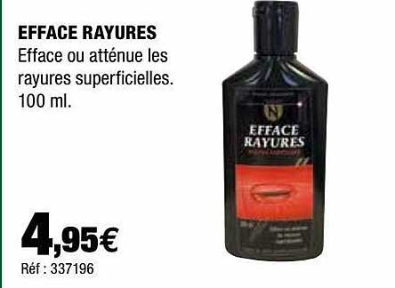 efface rayures