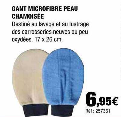 gant microfibre peau chamoisée