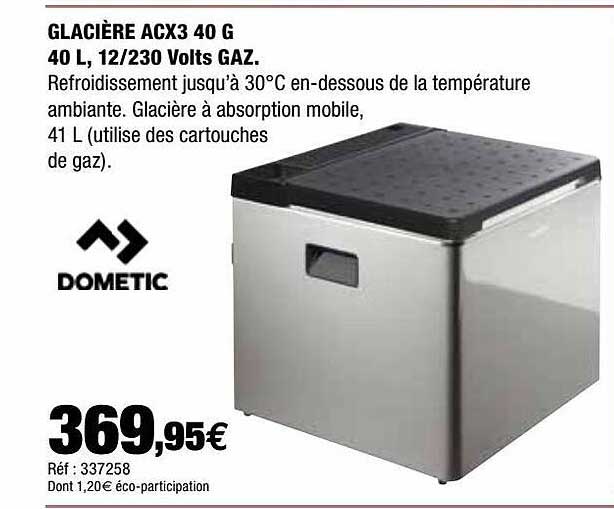 glacière acx3 40 g 40l, 12-230 volts gaz