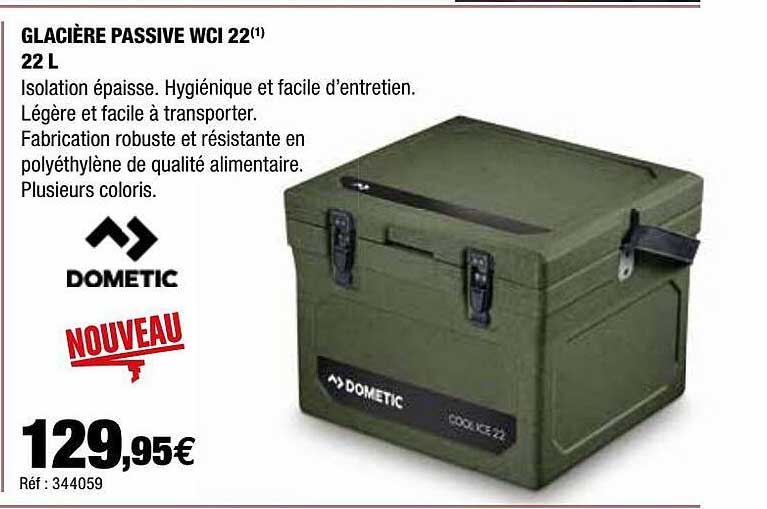 glacière passive wci 22 22l