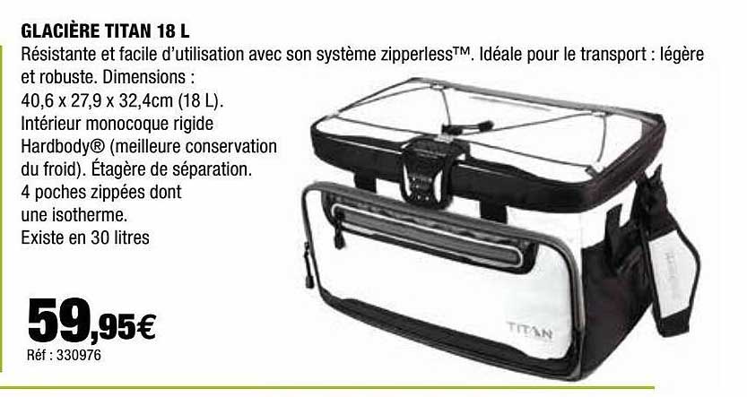 glacière titan 18l