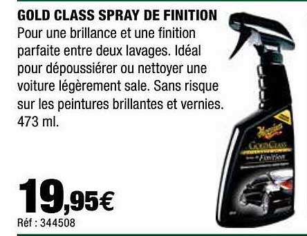 gold class spray de finition meguiars
