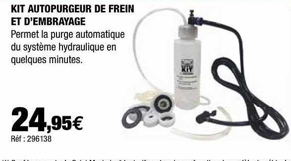 kit autopurgeur de frein et d'embrayage