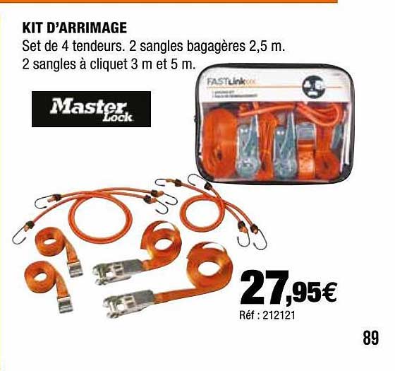 kit d'arrimage master lock