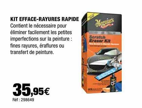 kit efface-rayures rapide