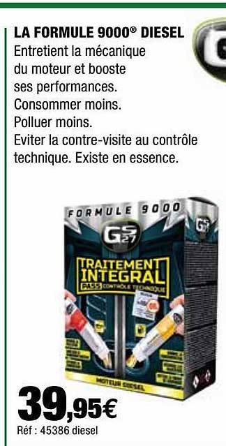 la formule 9000 diesel