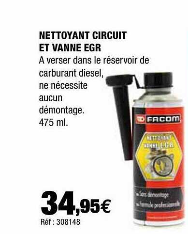 nettoyant circuit et vanne egr facom