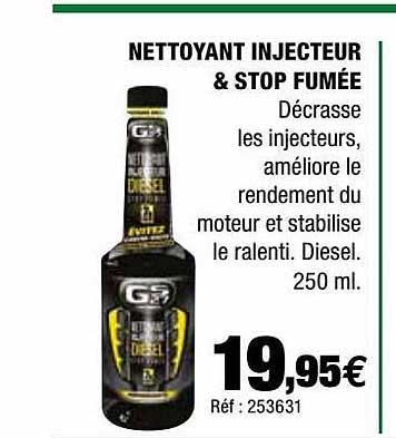 nettoyant injecteur & stop fumée