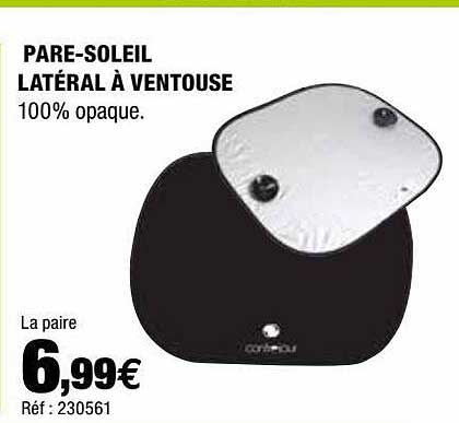 pare-soleil latéral à vantouse