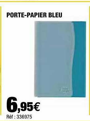 Porte-papier Bleu