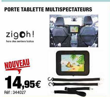 porte tablette multispectateurs zigoh !